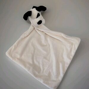 Jellycat Lovey Baby Security Blanket Plush Toy Puppy‎ Cream Black